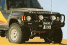 ARB 3410100B Toyota Land Cruiser 1980-1989 Deluxe Front Bumper 60 Series Winch Ready with Grille Guard, Black Powder Coat Finish