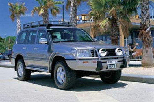 ARB Toyota Land Cruiser 1998-2002 Front Bumper 100 Series Winch Ready with Grille Guard, Black Powder Coat Finish 3413050