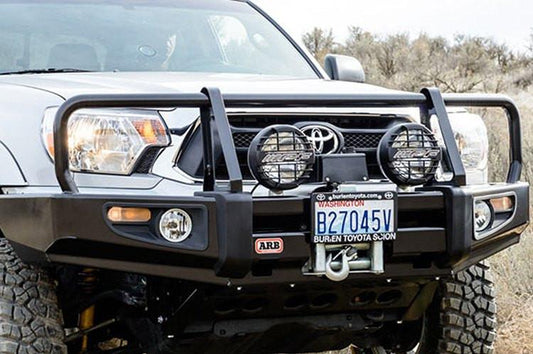 ARB 3423020B Deluxe Winch-Ready Front Bumper with Grille Guard for 1995-2004 Toyota Tacoma – Heavy-Duty Off-Road Protection