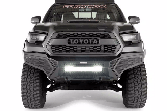 Go Rhino 343891T Toyota Tacoma 2016-2022 Element Front Bumper Non-Winch with Powdered Steel Light Door