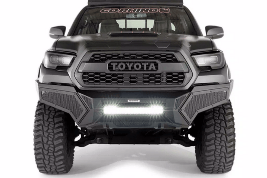 Go Rhino 343891T Toyota Tacoma 2016-2023 Element Front Bumper Non-Winch with Powdered Steel Light Door