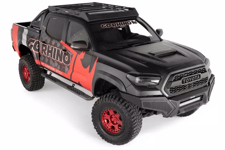 Go Rhino 343891T Toyota Tacoma 2016-2023 Element Front Bumper Non-Winch with Powdered Steel Light Door