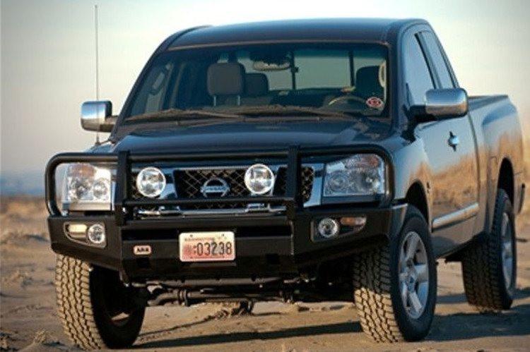 ARB 3464010 Nissan Armada 2004-2007 Deluxe Front Bumper Winch Ready with Grille Guard, Black Powder Coat Finish