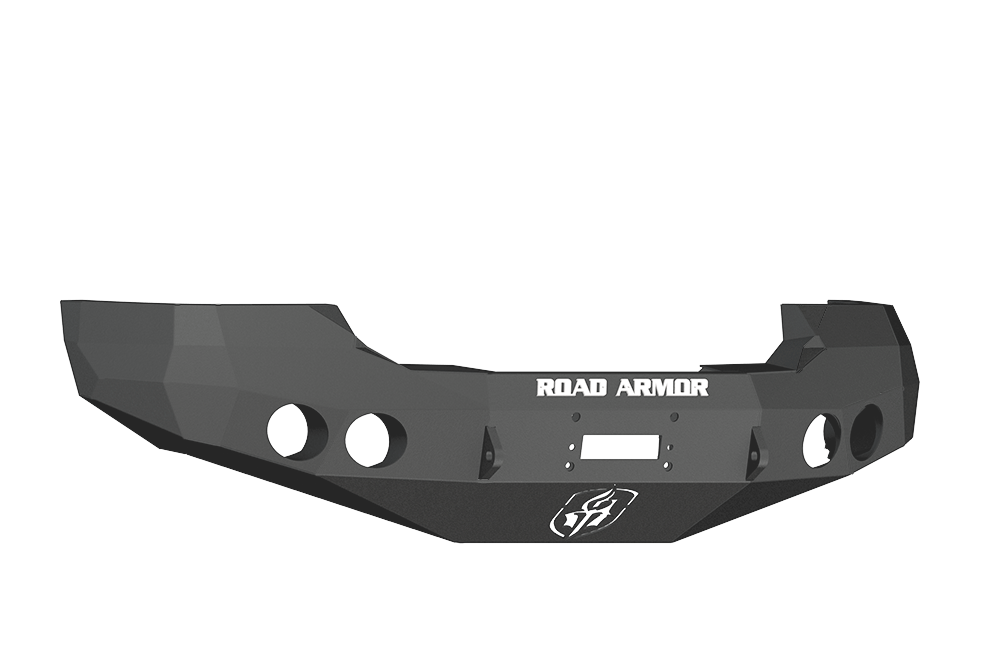 Road Armor 37400B 2008-2010 GMC Sierra 2500/3500 Front Bumper, Winch-Ready, Stealth Series, Round Fog Light Port, Black