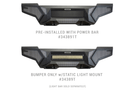 Go Rhino 343891T Toyota Tacoma 2016-2023 Element Front Bumper Non-Winch with Powdered Steel Light Door