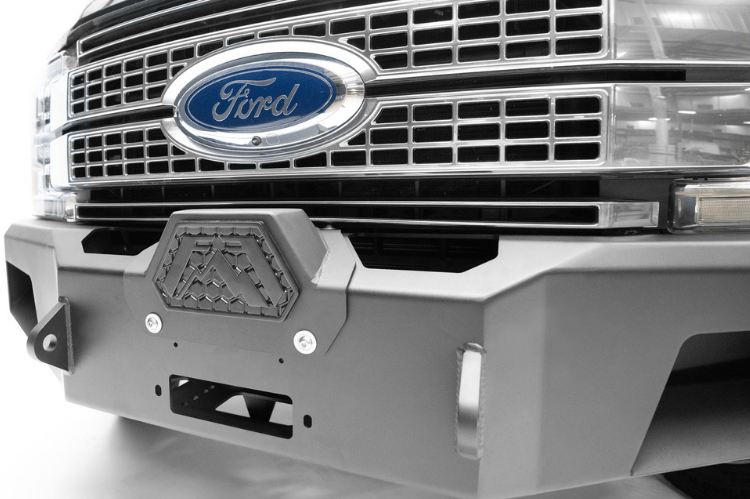 Fab Fours FS17-A4262-1 Ford F450/F550 Superduty 2017-2022 Premium Front Bumper Winch Ready with Pre-Runner Guard