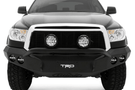 Road Armor 99034Z 2007-2013 Toyota Tundra Stealth Front Winch Ready Bumper Pre-Runner Style, Raw Finish and Round Fog Light Hole