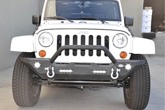 DV8 Offroad Jeep Gladiator JT 2020 Front Bumper Mid-Width with Bullbar Winch Ready FBSHTB-07