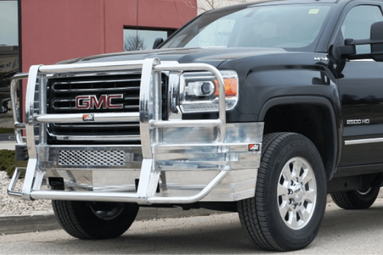 Ali Arc Traditional Aluminum GMC Sierra 2500 HD 2015-2019 Front Bumper With Rake GMR194