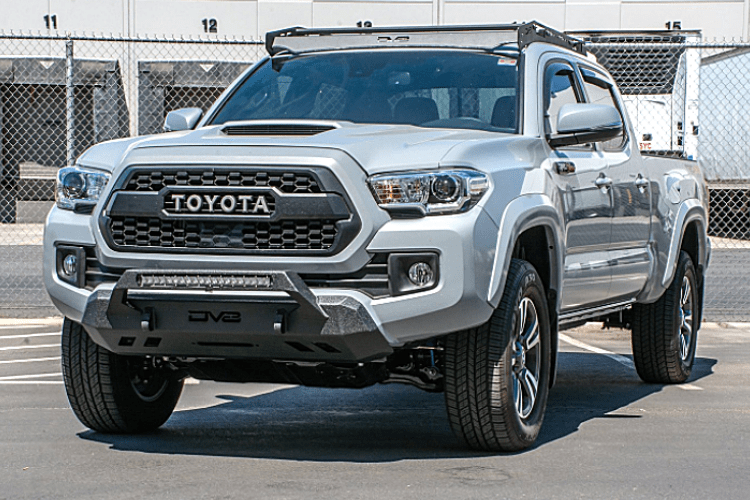 DV8 Offroad Toyota Tacoma 2016-2021 Front Bumper With Hoop Winch Ready FBTT1-05