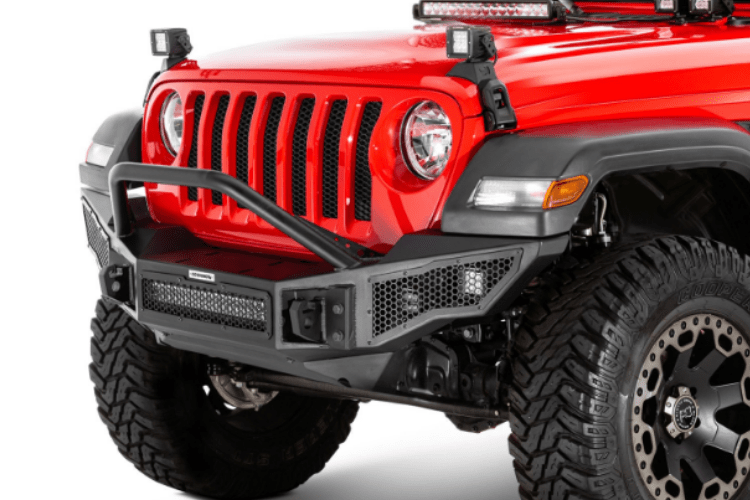 Go Rhino 331201T Jeep Wrangler JL 2007-2024 Rockline Front Bumper  Full With Overrider Bar