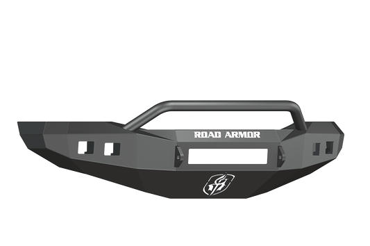 Road Armor 406R4B-NW 2006-2009 Dodge Ram 2500/3500 Front Bumper, Non-Winch, Square Fog Light Port, Pre-Runner Guard, Black