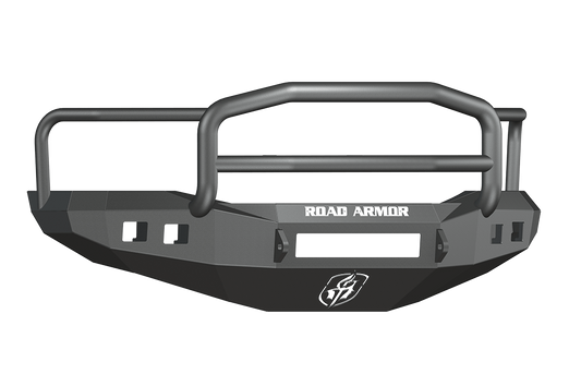 Road Armor 406R5B-NW 2006-2009 Dodge Ram 2500/3500 Front Bumper, Stealth Series, Non-Winch, Square Fog Light Port, Lonestar Guard, Black