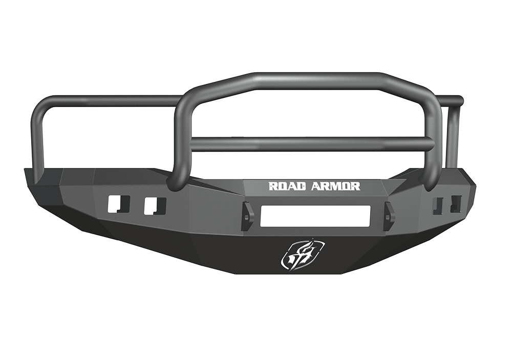 Road Armor 406R5B-NW 2006-2009 Dodge Ram 2500/3500 Front Bumper, Stealth Series, Non-Winch, Square Fog Light Port, Lonestar Guard, Black