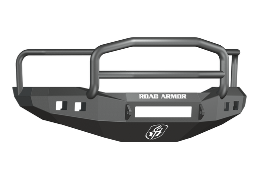 Road Armor 407R5B-NW 2006-2008 Dodge Ram 1500 Front Bumper, Non-Winch, Square Fog Light Port, Lonestar Guard, Black