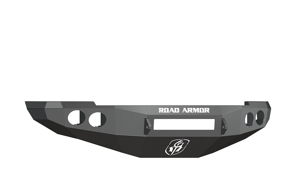 Road Armor 40800B-NW 2010-2017 Dodge Ram 2500/3500 Front Bumper, Stealth Series, Non-Winch, Round Fog Light Hole, Black