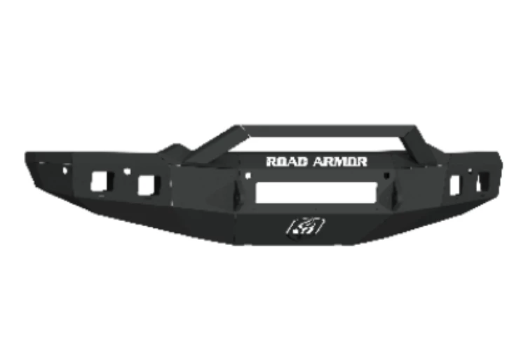 Road Armor Stealth 4191F3B-NW Dodge Ram 1500 2019-2023 Front Bumper Non-Winch Pre-Runner Guard Black Powder Coat