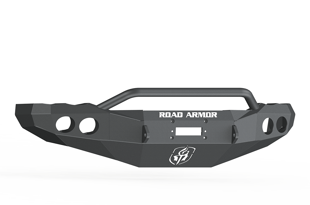 Road Armor 44044B 2003-2005 Dodge Ram 2500/3500 Front Bumper, Winch-Ready, Round Fog Light Port, Pre-Runner Guard, Black