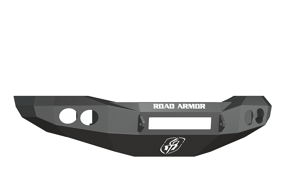 Road Armor 44060B-NW 2006-2009 Dodge Ram 2500/3500 Front Bumper, Stealth Series, Non-Winch, Round Fog Light Port, Black