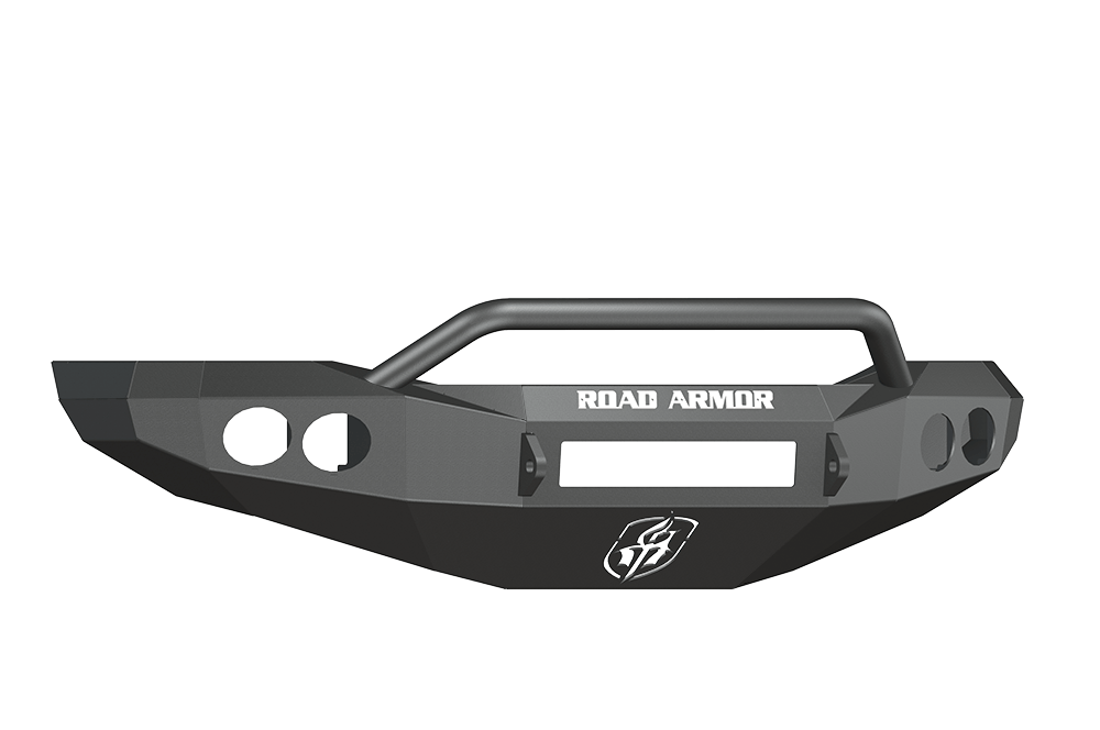 Road Armor 44064B-NW 2006-2009 Dodge Ram 2500/3500 Front Bumper, Non-Winch, Stealth Series, Round Fog Light Port, Pre-Runner Guard, Black