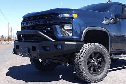 TrailReady 10725P Chevy Silverado 2500/3500 2020-2023 Front Bumper Winch Ready With Pre-Runner Guard