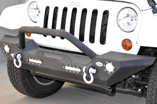 DV8 Offroad Jeep Gladiator JT 2020 Front Bumper Mid-Width with Bullbar Winch Ready FBSHTB-07