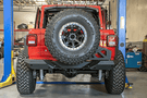 DV8 Offroad Jeep Wrangler JL 2018-2020 Full-Width Rear Bumper With Tire Carrier RBJL-02