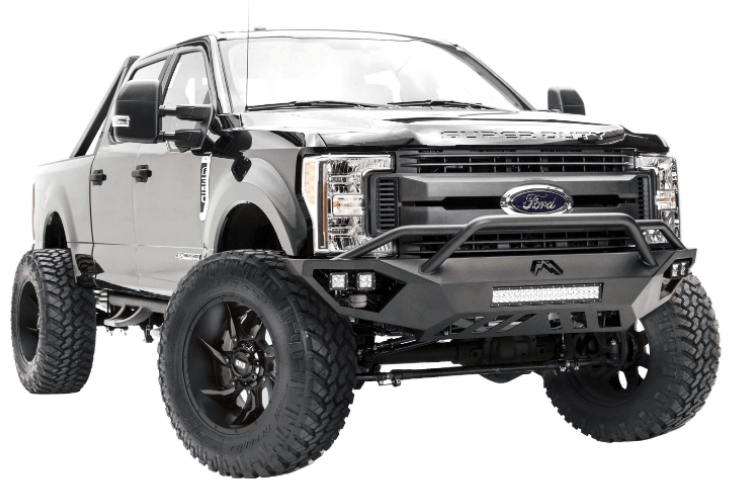 Fab Fours Open Fender Vengeance Pre-Runner Guard Front Bumper 2017-2022 Ford F250/F350 Superduty FS17-V4162-1