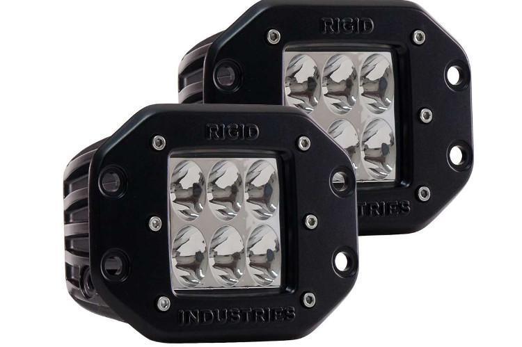 212513 - D-Series PRO Flood Diffused Flush Mount Black 2 Lights