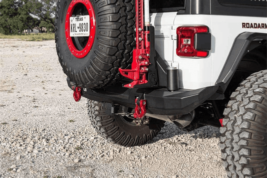 Road Armor Stealth 5182R1B-TC 2018-2025 Jeep Wrangler JL Rear Bumper Mid Width with Tire Carrier
