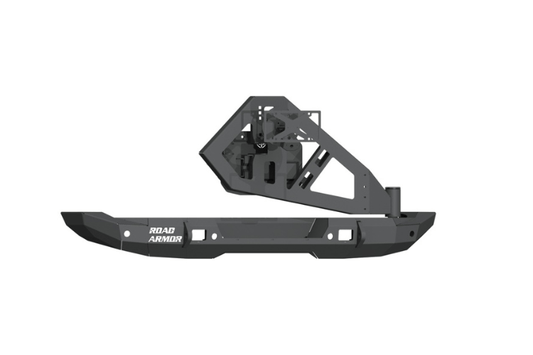 Road Armor Stealth 5183R1B-TC 2018-2025 Jeep Wrangler JL Rear Bumper with Tire Carrier