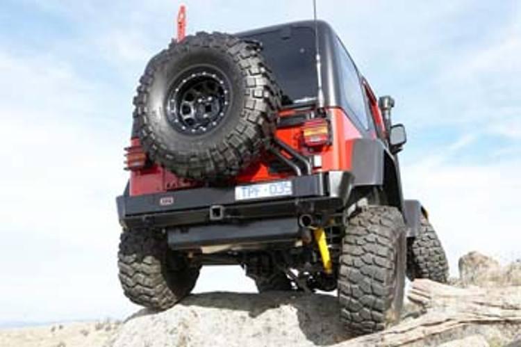 ARB 5650010 Jeep Wrangler YJ & TJ 1997-2006 Rear Bumper Satin Black Powder Coat Finish
