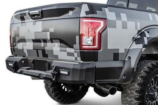 Westin Chevy Silverado 2500/3500 2015-2017 Rear Bumper with Sensors Textured Black Finish  58-251505S