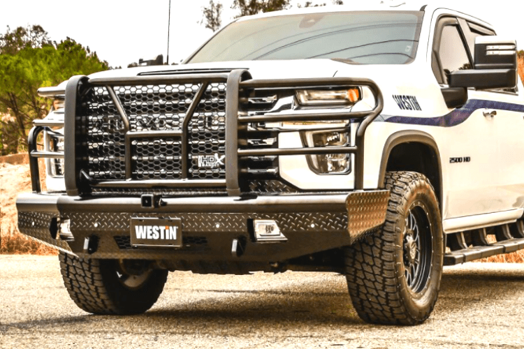 Westin 58-31185 Chevy Silverado 2500/3500 HD 2020-2023 HDX Bandit Front Bumper Non-Winch