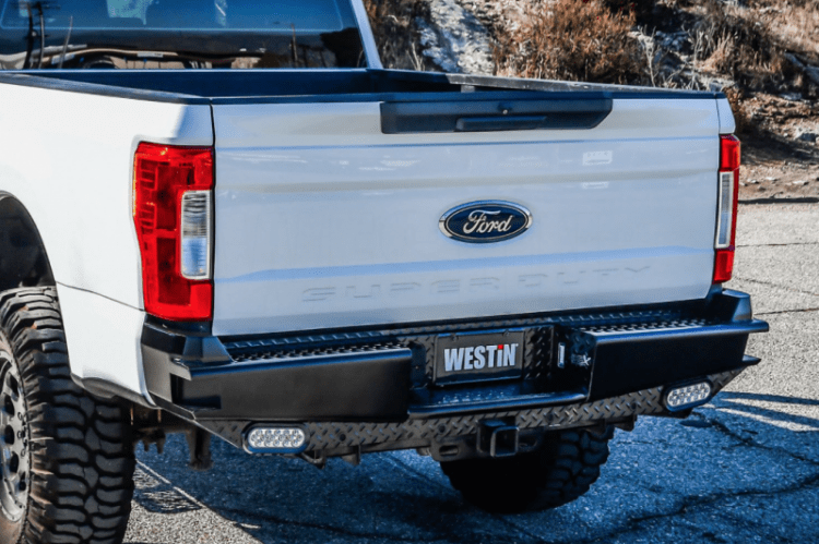 Westin 58-341125 Ford F250/F350 Superduty 2017-2022 HDX Bandit Rear Bumper Black Finish