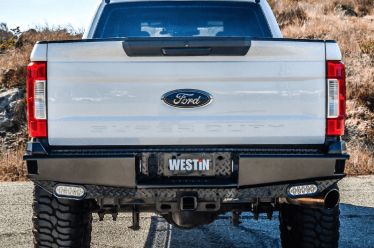 Westin 58-341125 Ford F250/F350 Superduty 2017-2022 HDX Bandit Rear Bumper Black Finish