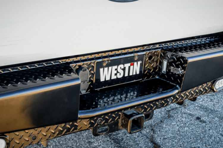 Westin 58-341125 Ford F250/F350 Superduty 2017-2022 HDX Bandit Rear Bumper Black Finish