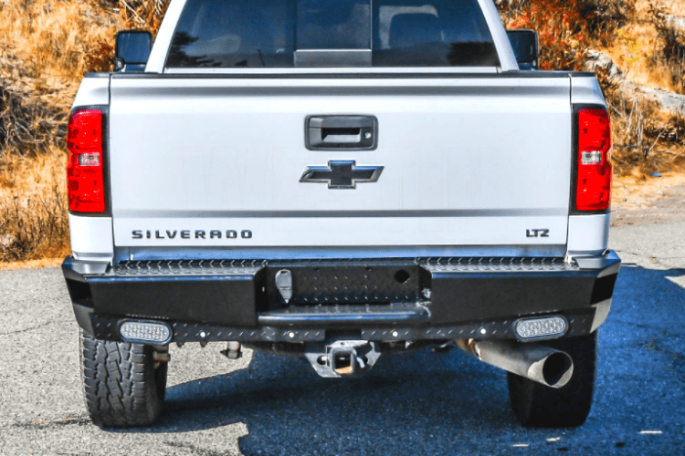 Westin 58-341155 Chevy Silverado 2500/3500 2015-2019 HDX Bandit Rear Bumper Black Finish
