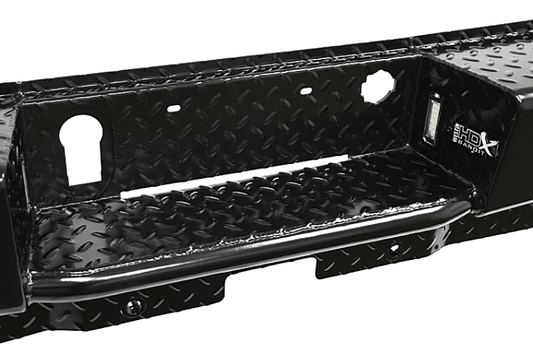 Black HDX Bandit Rear Bumper for 2015-2019 GMC Sierra 2500/3500 from Westin.