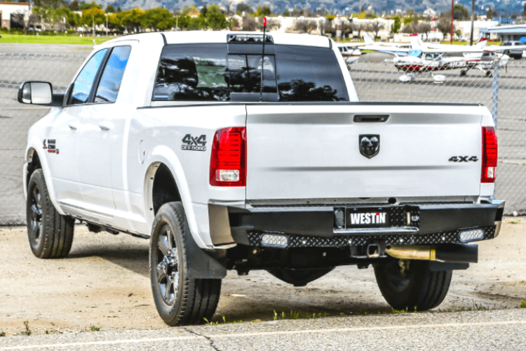 Westin 58-341175 Dodge Ram 2500/3500 2011-2024 HDX Bandit Rear Bumper Black Finish (Exclude Dual Exhaust Models)