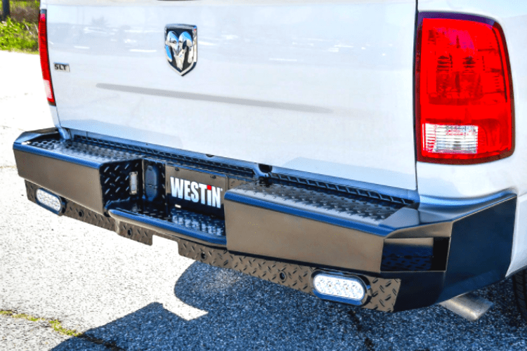 Westin 58-341175 Dodge Ram 2500/3500 2011-2024 HDX Bandit Rear Bumper Black Finish (Exclude Dual Exhaust Models)