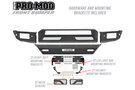 Westin 58-41005 Chevy Silverado 1500 2016-2018 Pro-Mod Front Bumper Non-Winch