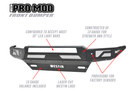 Westin 58-41005 Chevy Silverado 1500 2016-2018 Pro-Mod Front Bumper Non-Winch