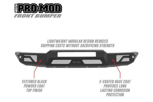 Westin 58-41055 Chevy Colorado 2015-2022 Pro-Mod Front Bumper Non-Winch