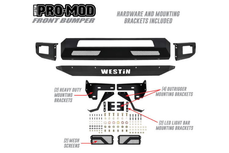 Westin 58-41065 Ford F150 2018-2020 Pro-Mod Front Bumper Non-Winch