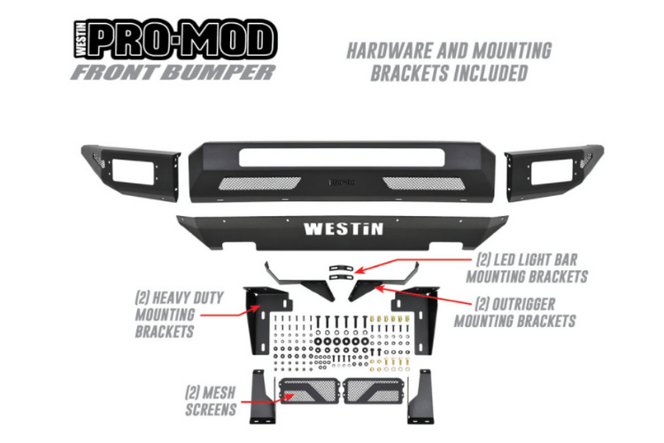 Westin 58-41145 Ford F150 Raptor 2017-2020 Pro-Mod Front Bumper Non-Winch