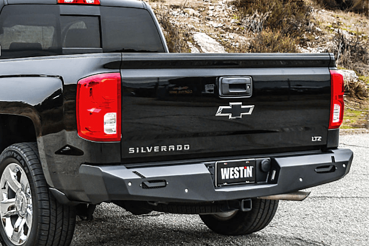 Westin 58-421005 Chevy Silverado 1500 2014-2018 Pro-Series Rear Bumper Black Finish