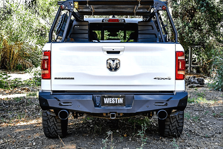Westin 58-421075 Ram 1500 2019-2024 Pro-Series Rear Bumper Black Finish