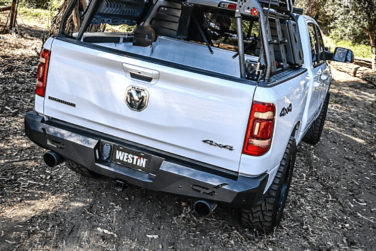 Westin 58-421075 Ram 1500 2019-2024 Pro-Series Rear Bumper Black Finish