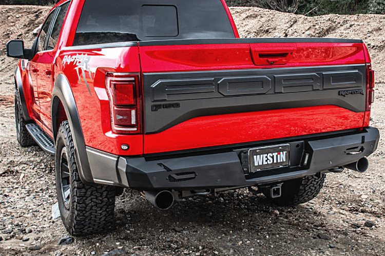 Westin 58-421145 Ford F150 Raptor 2017-2020 Pro-Series Rear Bumper Black Finish